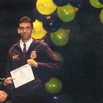 Daniel receiving FFA award.