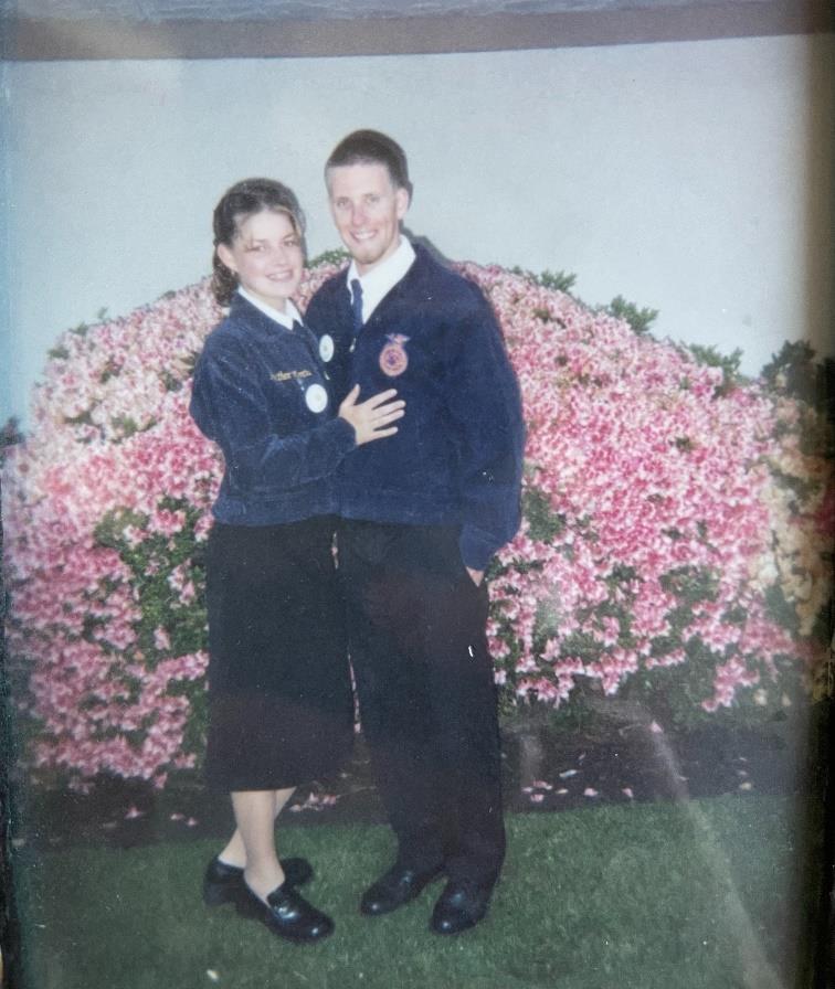 Heather and her future husband in FFA